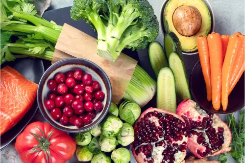 A selection of healthy food